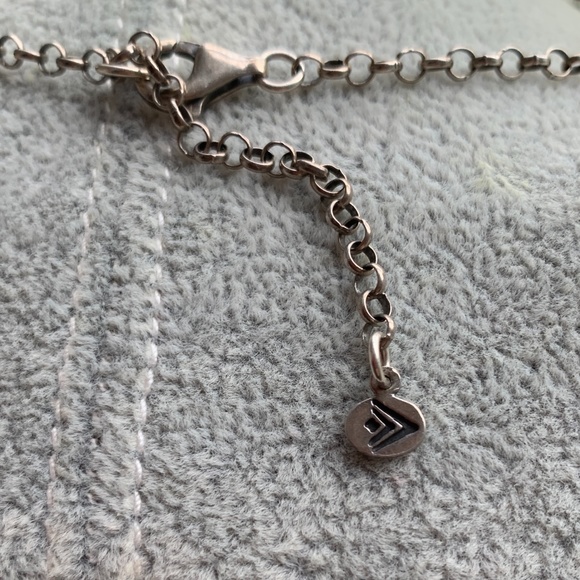 SILPADA Sterling Mother Of Pearl Coin Necklace 925 - Picture 3 of 10